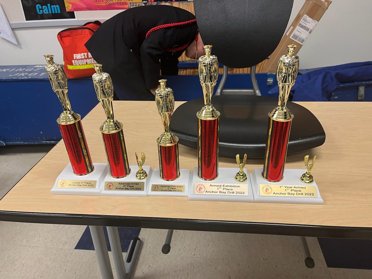 Anchor Bay 2022 Drill Competition. Emerald Guard took 3rd Overall and 1st in Armed Exhibition and 1st Year Armed, 2nd in Advanced Armed IDR, 3rd in Advanced Color Guard. #springfieldstrong