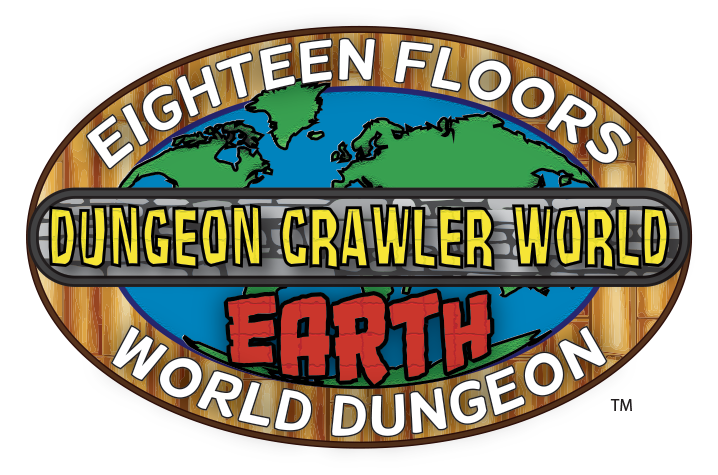 JasonG_Designer's tweet photo. Dungeon Crawler World needs a proper logo. Until someone comes up with one here:

#dungeoncrawlercarl @mattdinniman
 #litrpg https://t.co/DE6PK7Eppc