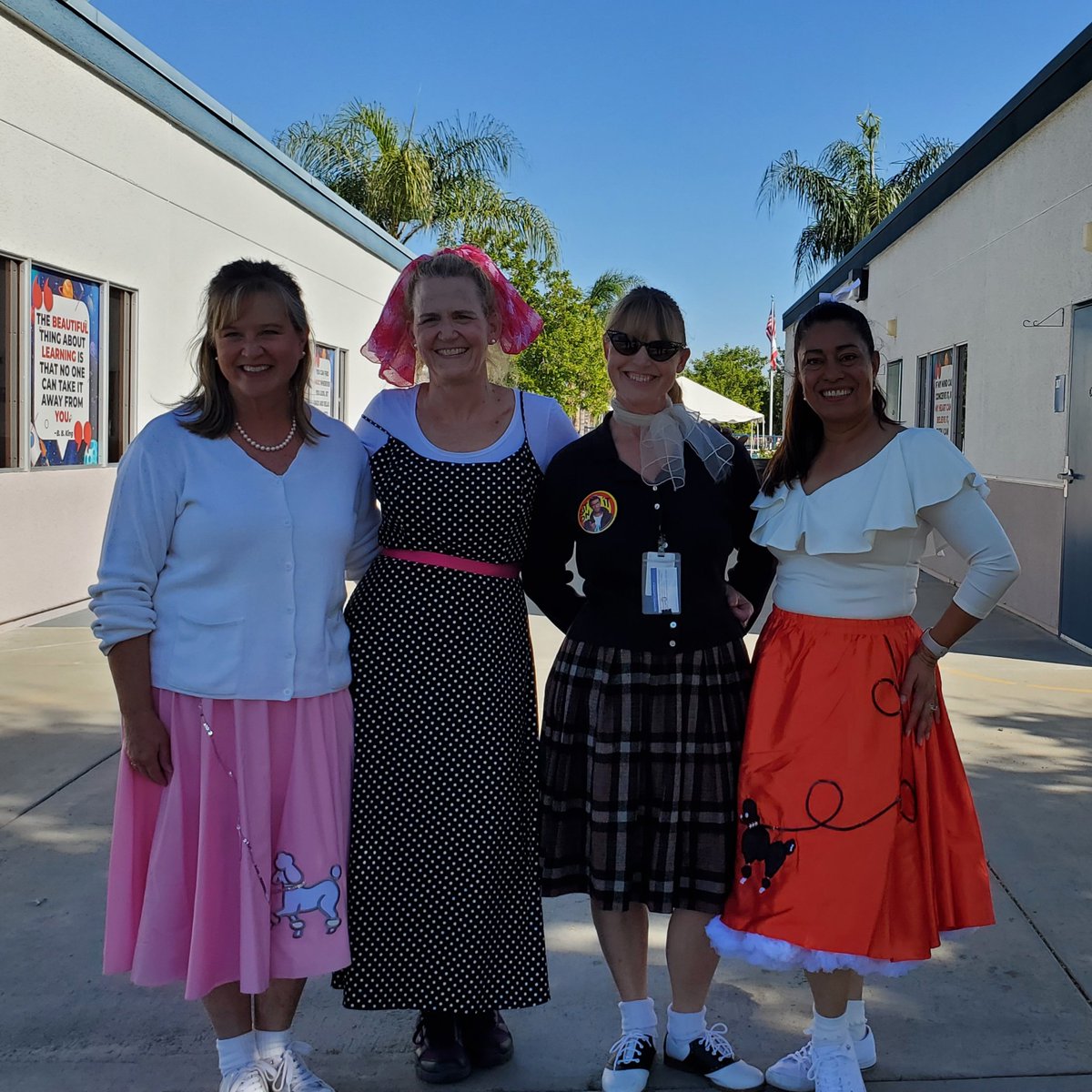 Columbia ES teachers have fun with 50s themed day during Red Ribbon Week <a href="/ShawnessyWatts/">Shawnessy Watts</a> <a href="/Columbia_VVUSD/">Columbia Elementary</a> <a href="/WendyNumata/">Wendy Numata</a> <a href="/misschristi25/">Christi Longoria</a> <a href="/lmbteach/">Linda Brandt</a>
