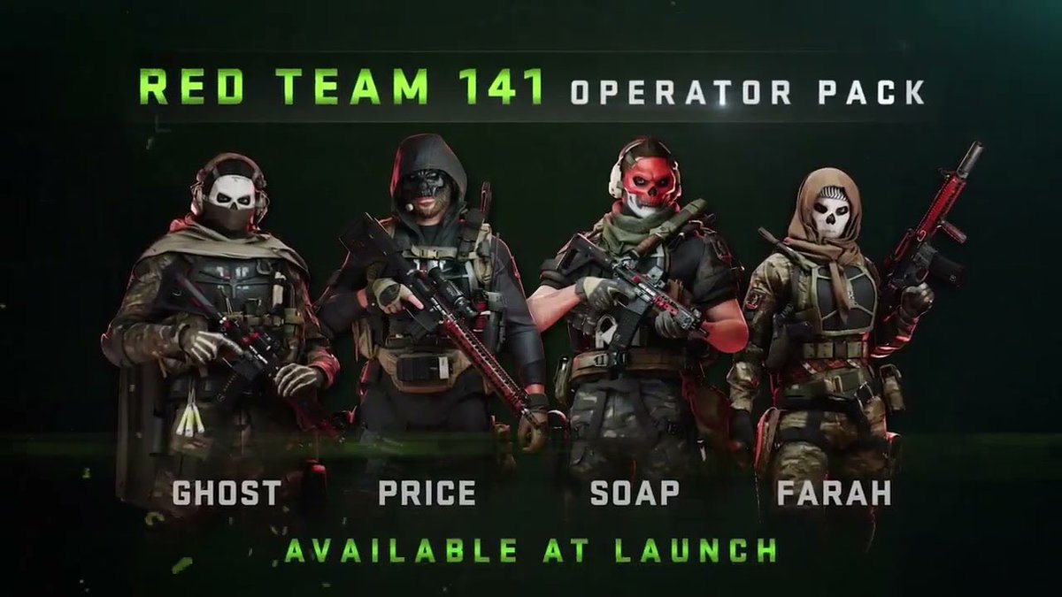WE HAVE 5 ‘Red Team 141’ PACK CODES…

5 people that RT this tweet will be DM’d one in 24 hours!
