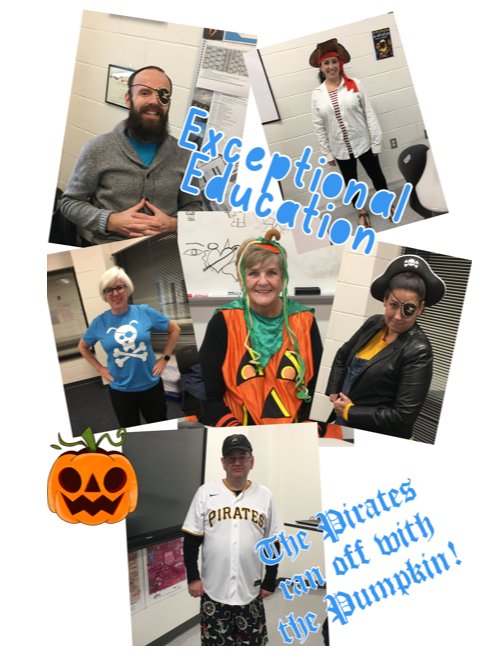 ItsMrsNewbold's tweet photo. We had fun participating in the @Lightridge_LCPS staff Halloween costume contest! #Lightridge #Halloween #specialed https://t.co/G3ihcn0JSo