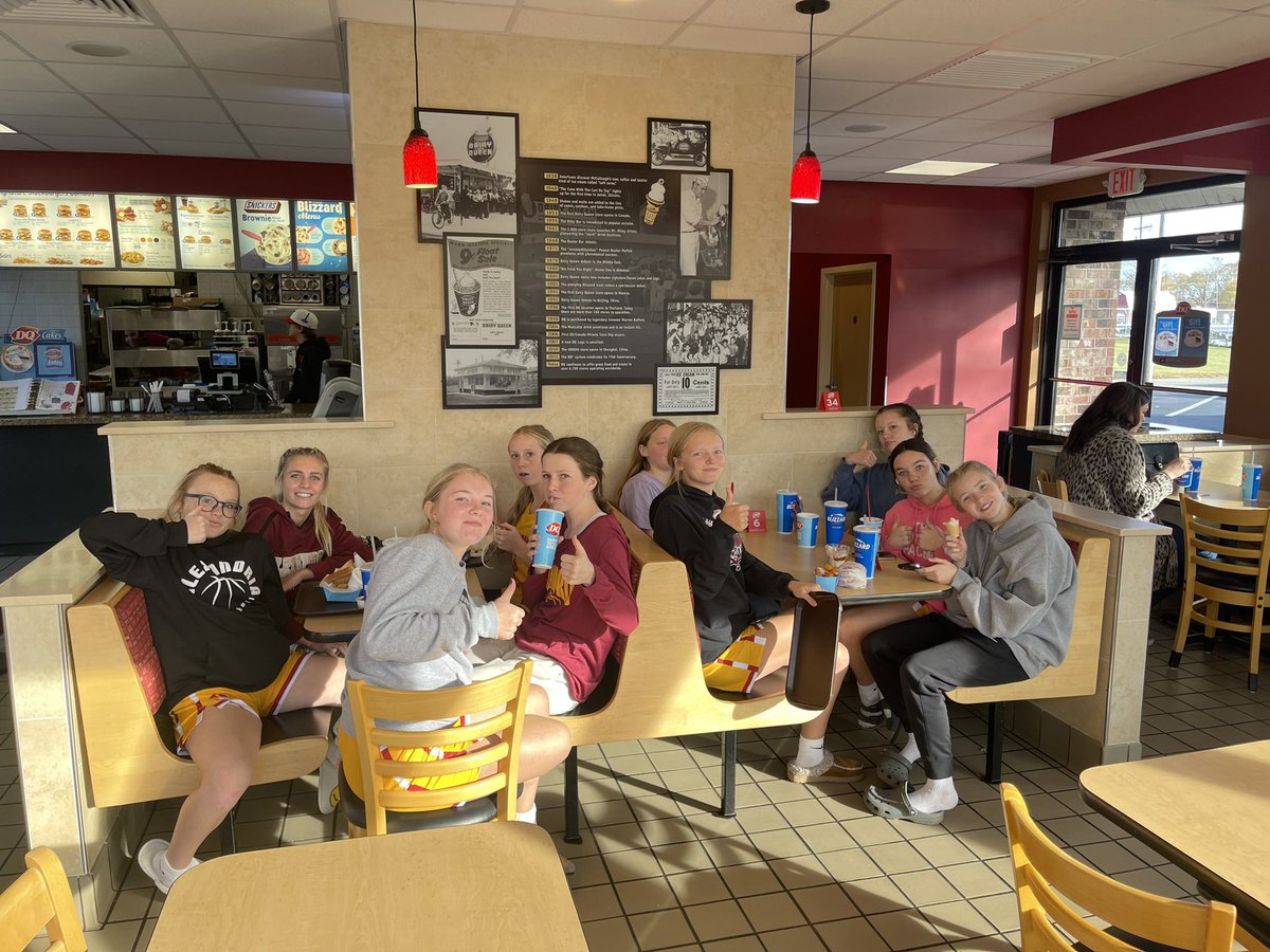 Fun day competing at our scrimmage and we celebrated with some Dairy Queen! #DMGB #AlexTigers