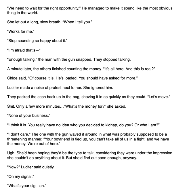 que_sarrat's tweet photo. #Lucitober2022 - Evidence

While working a case, Chloe has to deal with kidnappers and a partner who's enjoying the whole thing far too much. https://t.co/R0qVEjwavP