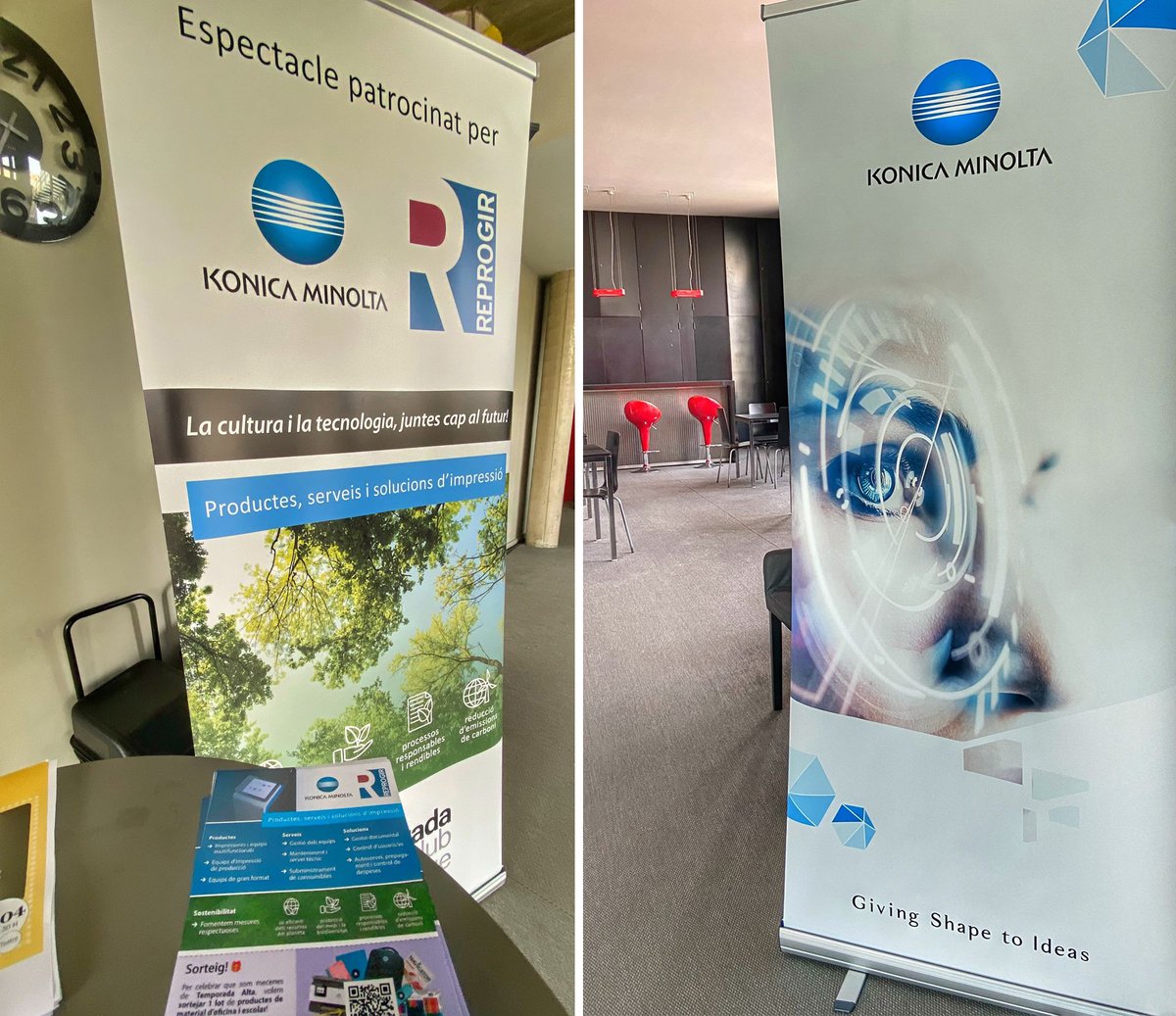 Reprogir's tweet photo. Si avui vas al @Teatrebescano a veure "Una teràpia integral" del festival @temporadaalta, podràs participar a un sorteig que hem organitzat! 🎁✨
#Reprogir i @KonicaMinoltaES amb @temporadaalta https://t.co/SoOlWZh3YO