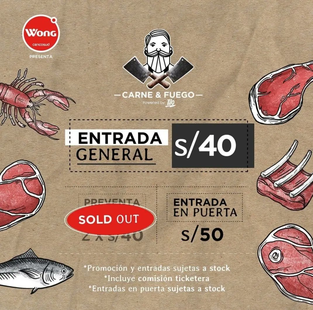 paseblanco's tweet photo. #Festival |Vuelve “Carne y Fuego”, el verdadero festival parrillero 🥩

Disfruta de variedad de platos, conciertos en vivo, sorteos, clases, regalos y más. 

📆 Sábado 5 de noviembre
📍 Explanada YOY (ex VacunaCar Jockey Club)
🎟️ Somos Filo

#PaseBlanco #evento #parrilla #food https://t.co/kjDEVYz4kh