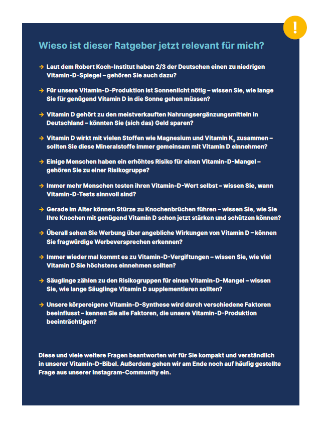 DoktorWeigl's tweet photo. Liebe Community, hier sind die ersten Einblicke in meinen neuen Ratgeber: Die Vitamin-D-Bibel
Ab Mitte November wird der Ratgeber auch als eBook verfügbar sein. Und eine kleine LIMITIERTE BUCHEDITION gibt es auch: https://t.co/a3VqO7yNcb

Das neue Standardwerk zu #vitamind https://t.co/yGdvMj5QK5