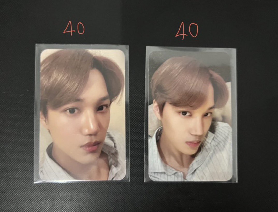 js_hap's tweet photo. ( พร้อมส่ง ) ราคาตามในรูปเลยนะคะ🌟🍎
ไค ace 40.-/1 
✿ ค่าส่ง 25.-
♡︎dm / mention 𓈒
#ตลาดนัดexo #ตลาดนัดexol #การ์ดไค ไค จงอิน https://t.co/aFadWFrNN4