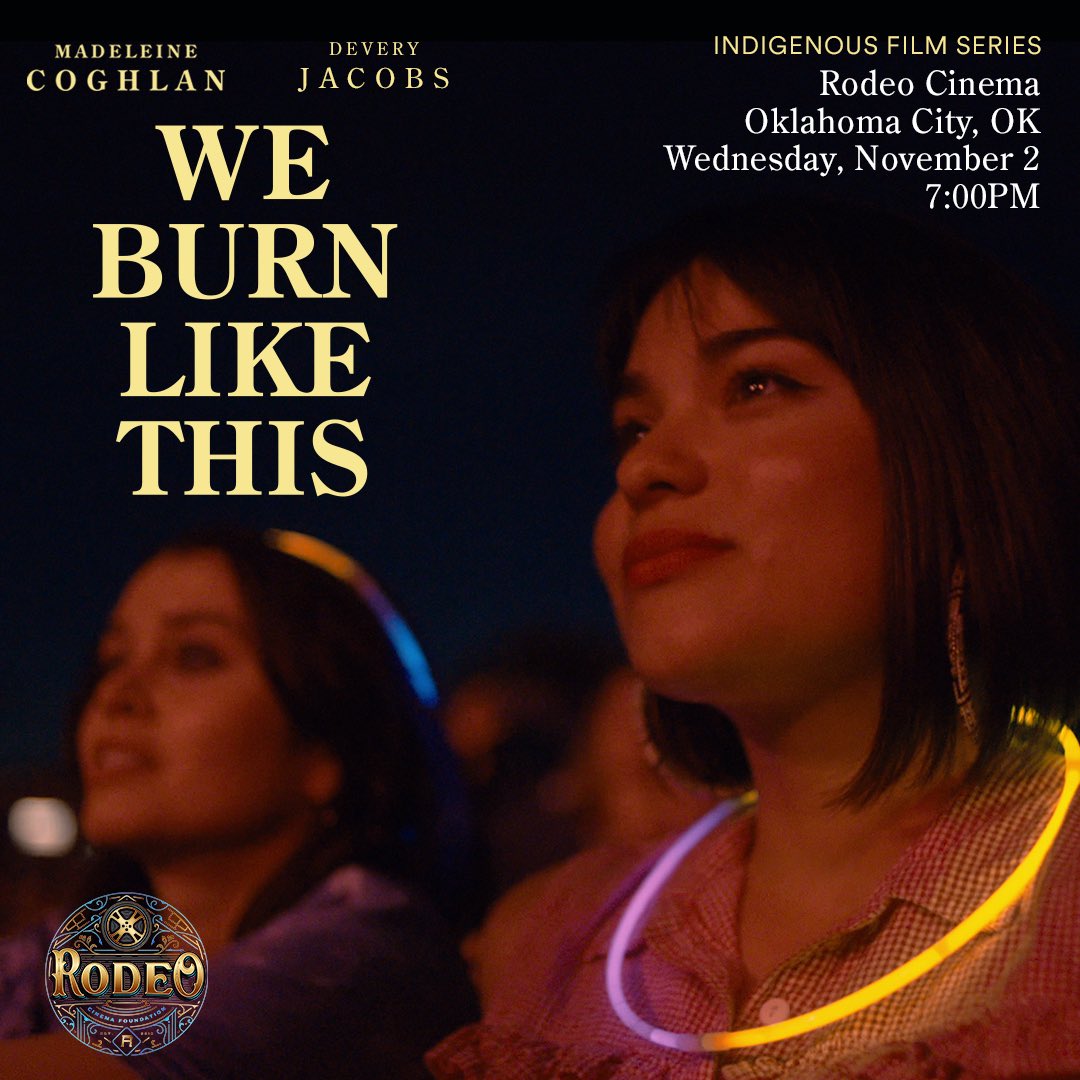 This Wednesday, November 2! Join us at <a href="/RodeoCinema/">Rodeo Cinema</a> where we will be screening as apart of the indigenous Film Series in OKC! <a href="/kdeveryjacobs/">Devery Jacobs</a> <a href="/AlanaWaksman/">Alana Waksman</a>