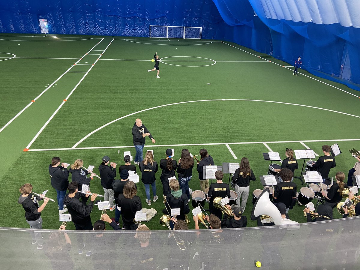 Loving the vibe at the <a href="/BismarckSchools/">Bismarck Public Schools</a> inclusive sports flag football round robin! <a href="/LegacySabers/">Legacy High School</a> Band getting the crowd hyped! #learnbps