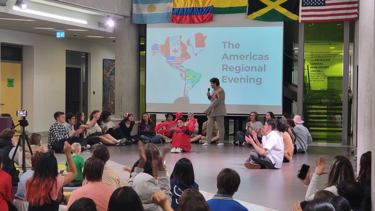 UWCD_Director's tweet photo. The Americas Regional Evening is starting @UWCDilijan https://t.co/ry3IkO9Snp