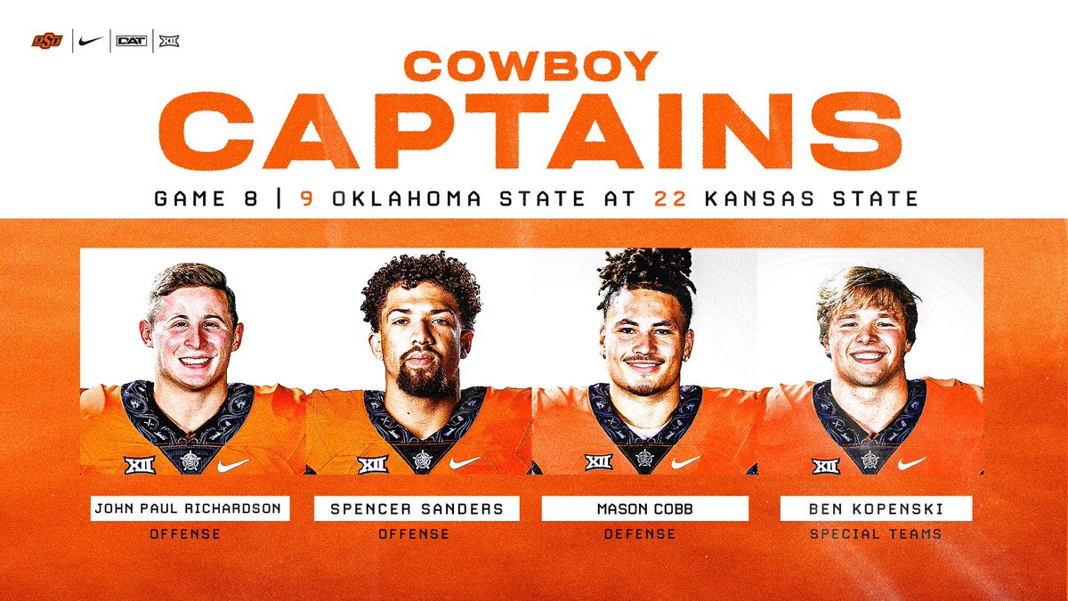 Today’s Captains #DAT #GoPokes