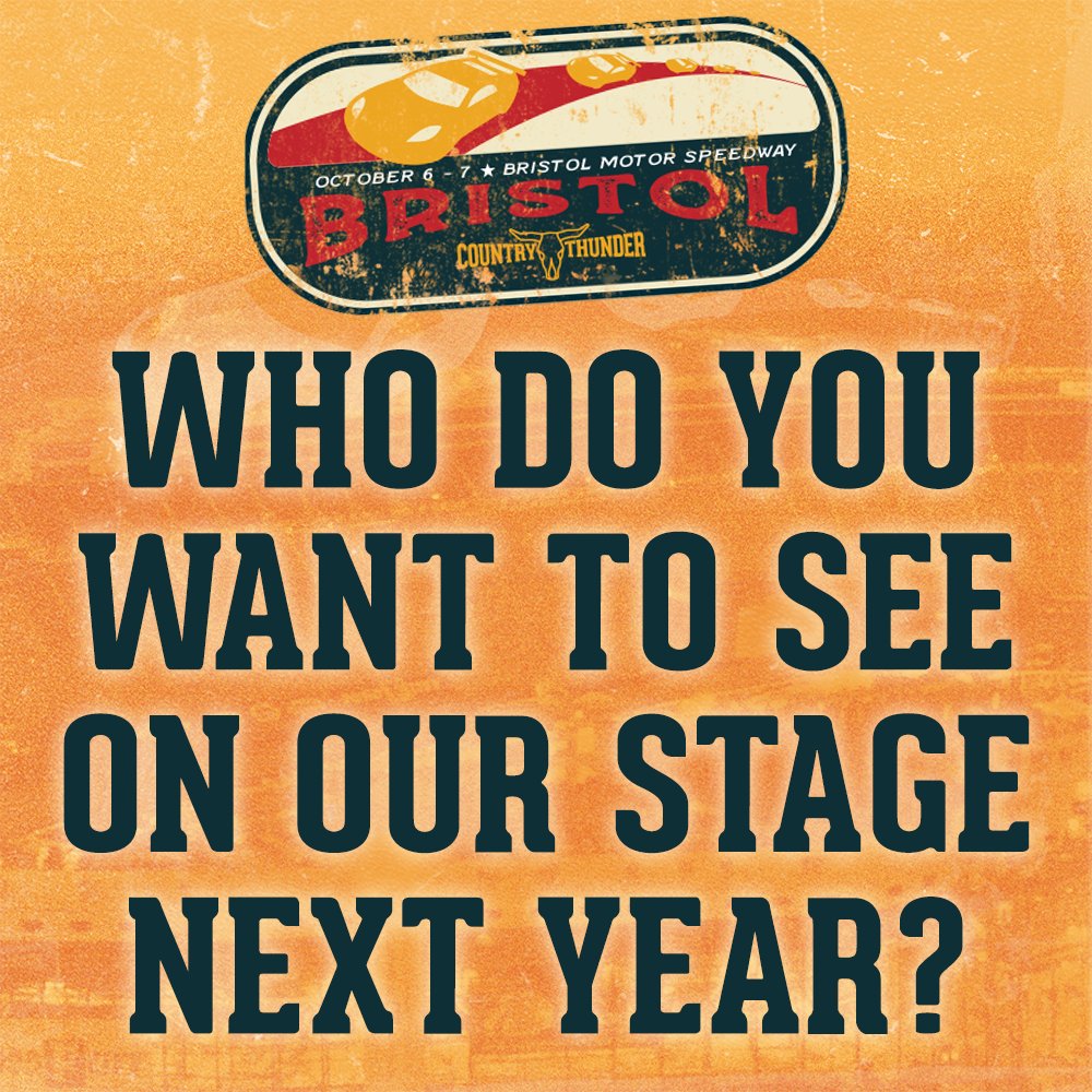 Who do you want to see at Country Thunder Bristol next October? 🤩