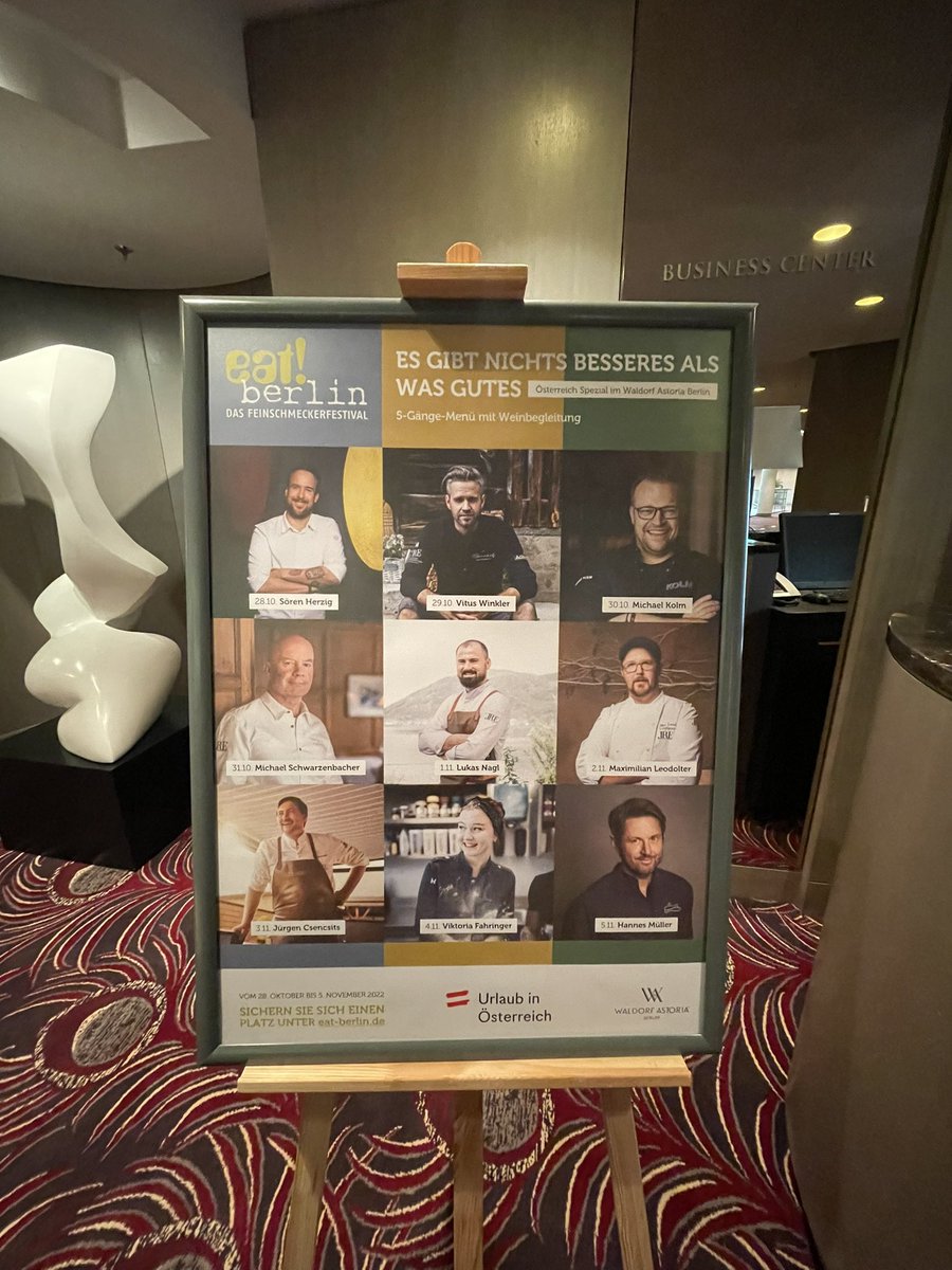 Tag 2 der #Österreich-Serie beim eat! Berlin Feinschmeckerfestival 🇦🇹 🍽Es gibt noch Tickets für die Events ab 1.11. - schnell sein lohnt sich 😊 #feelaustria #visitaustria
Zu den Events &amp; Tickets:
eat-berlin.de/category/progr…