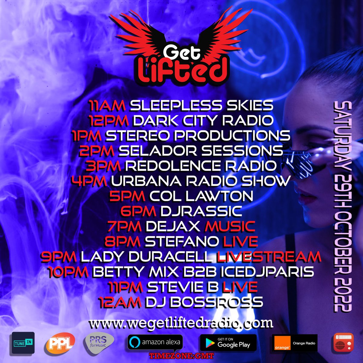 We Get Euphoric kicks off at 7pm BST.
Join me at 9pm for the livestream, and all these amazing shows 👇👇

wegetliftedradio.com
mixcloud.com/live/wegetlift…

#trance #trancefamily #wegetliftedradio #nowplaying 

Find us on your fav apps.