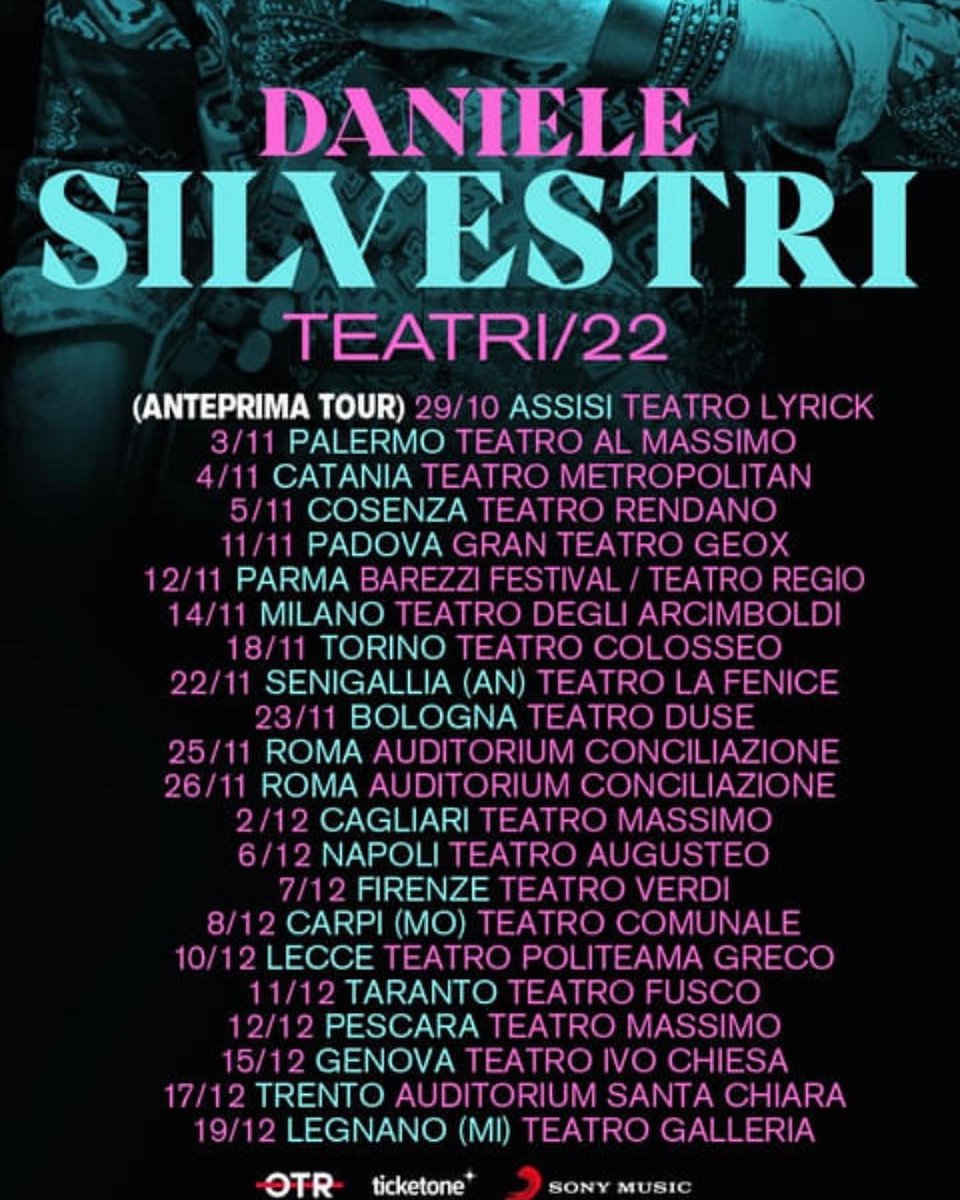 Tour teatrale 2022 di #danielesilvestri, stasera la prima.
Mancherò per un po’ da casa #propagandalive, più che degnamente sostituito, mancherà soprattutto la scritta in giallo sul mio basso, ribadita: #veritapergiulioregeni
Per chi vorrà