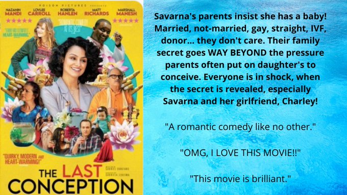 GabrielConstans's tweet photo. Enjoy our award-winning #romcom. Now in the UK, US, CA, IE, SE, DK, FI,&amp; NO, on @Lesflicks, @amazon, @AppleTV, #GooglePlus, #YoutubeTV, #SFAnytimeFilms #IMDBtv &amp; other channels. 

💃🏽Trailer: https://t.co/HwheP6GcY4

#movie #family #lesbian #Buddha #India #wlw #baby #film #sapphic https://t.co/WKUib8vOKx