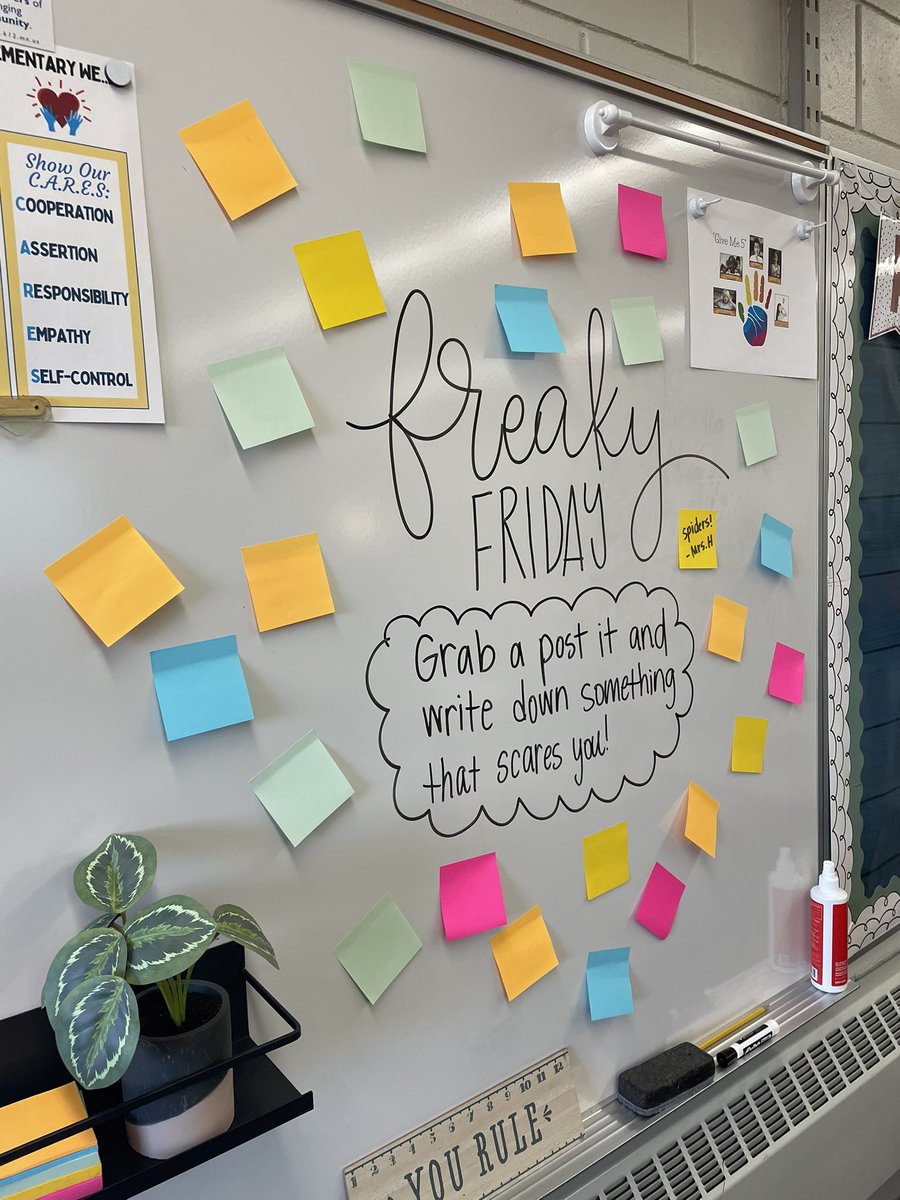 Freaky Friday! Starting out these whiteboard prompts every day. So far, my students are obsessed.