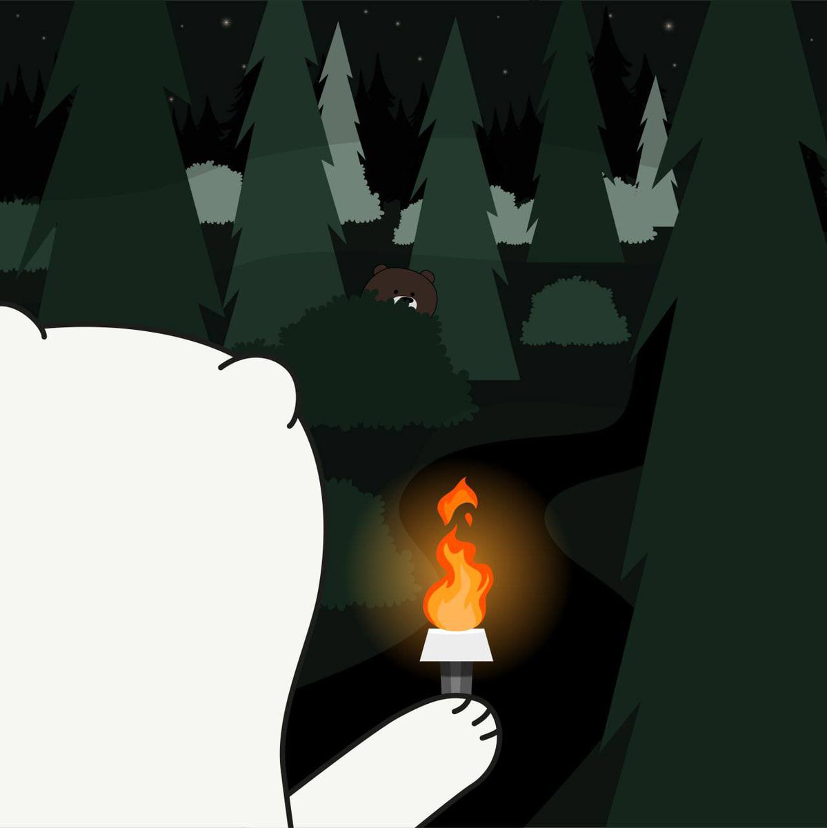 2/5

My journey continued and I crept into the dark night to find honey. I felt someone's gaze, but I couldn't see who it was. But for some reason there was no fear. And then I realized that it was…