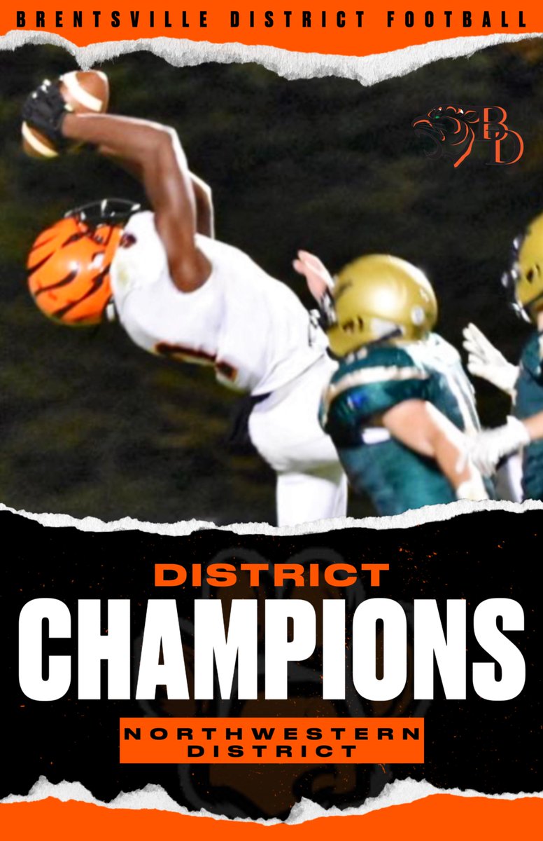 With a 35-20 win last night over Skyline, Brentsville Football is your 2022 Northwestern District Champions and will end the regular season as the top seed in the 3B Region.