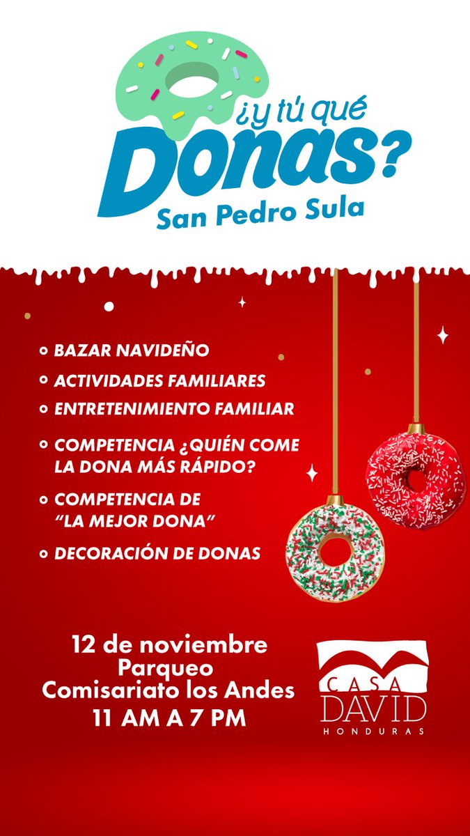 elpaishn's tweet photo. Este 12 de noviembre tu cita es en el parqueo del Comisariato Los Andes. Llega con tu familia y pasa un tiempo increíble.
#CasaDavid https://t.co/KXJoFYvuI1