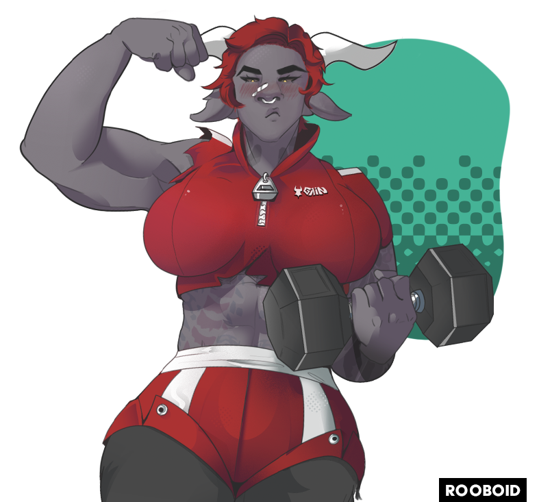 Rooboid's tweet photo. Minotaur? More like Minodraw(ings). 🐂💪 https://t.co/DsTCoerX80