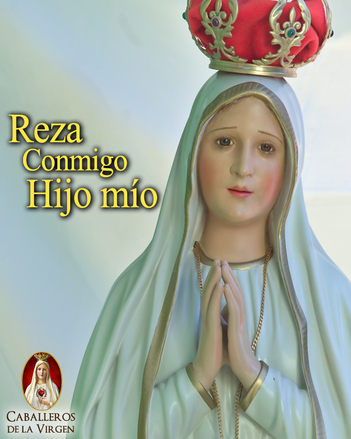 Cab_Virgen's tweet photo. Reza conmigo el Rosario todos los días hijo mío y te prometo la salvación eterna. https://t.co/ATutnJjsRg