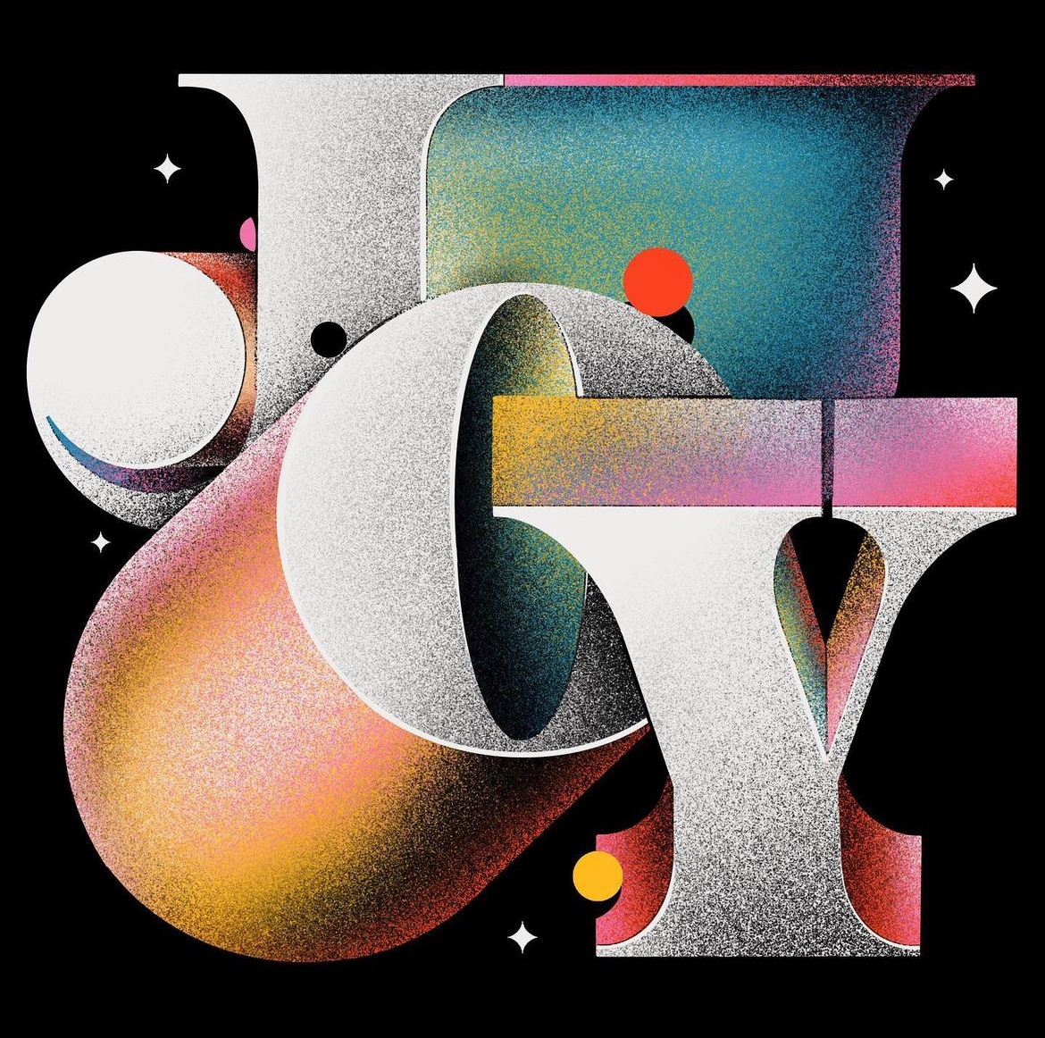 JOY by @hustwilson on Instagram

For more inspiring graphic design and visual culture visit
⟶ instagram.com/grafik.media
⁠
#graphicdesign #bringgrafikmagback  #digitaldesign #digitalart #graphics #illustration