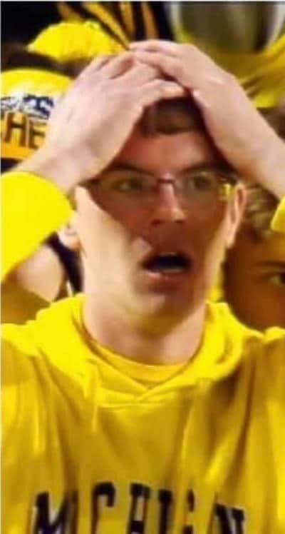 Michigan fans realizing they are 6 1/2 hours away from playing the Spartan Dawgs!!!! 🖕🖕🖕🖕 <a href="/cfrey_23/">Chris Frey Jr</a>