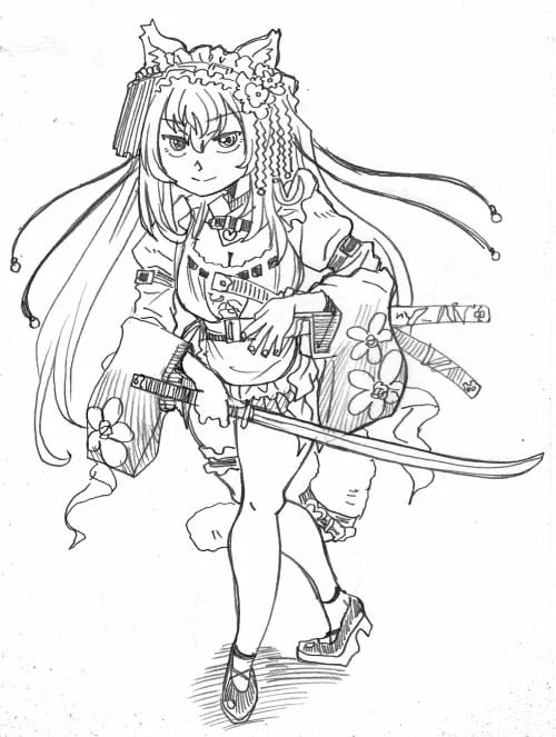 軽妙な語り口がはまりますね
荒野の長侍、都みゆり殿
#みゆり絵 