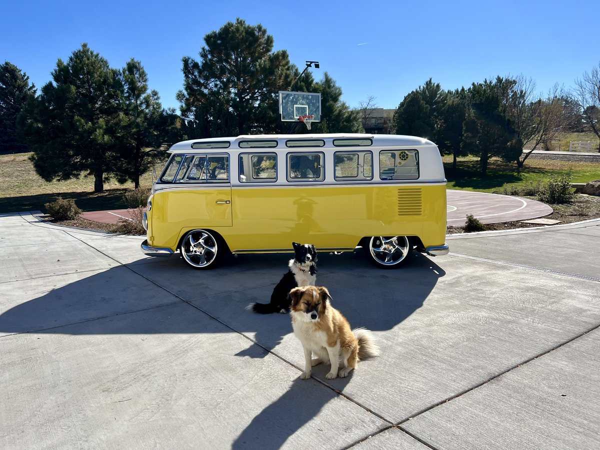 mraible's tweet photo. Back in Colorado with sunny skies, fast cars, and cute puppies! βοΈ #HefeTheBus https://t.co/XLekwRjRtQ