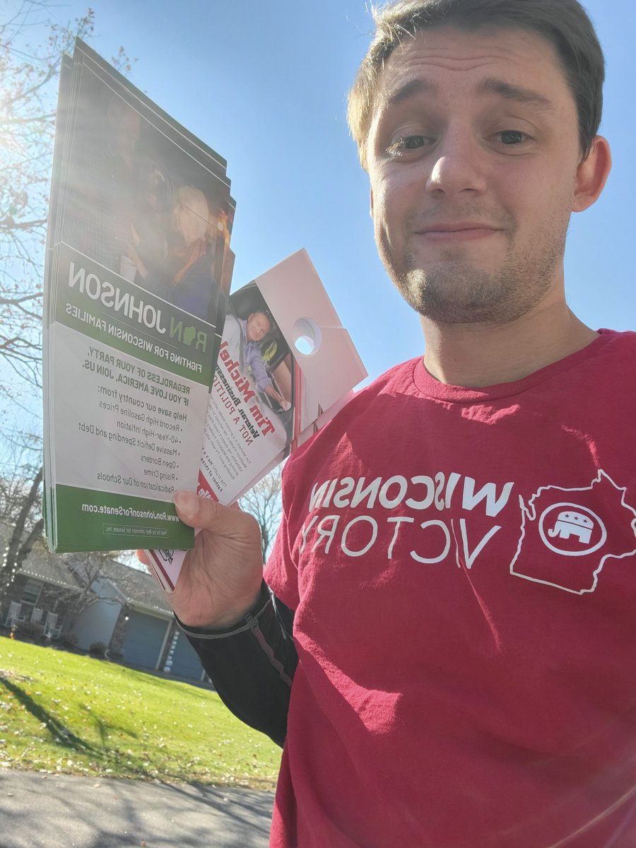 SchumacherTommy's tweet photo. Beautiful day to get out in Plover and talk to voters about voting Republican on Nov 8th! #3rdForRon #LeadRight #FirePelosi #TeamMichels https://t.co/HcHOt0wR0k