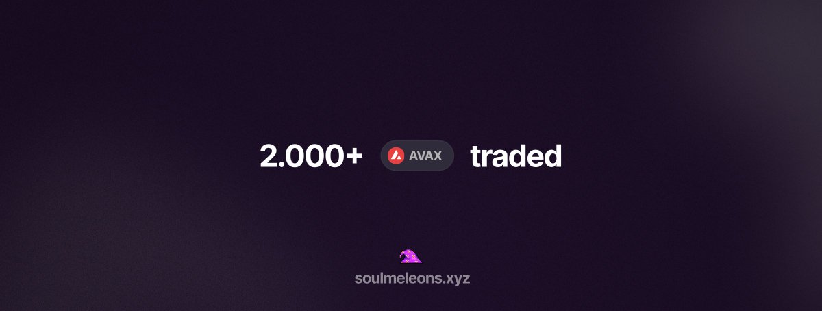 boom. 2k #AVAX traded.