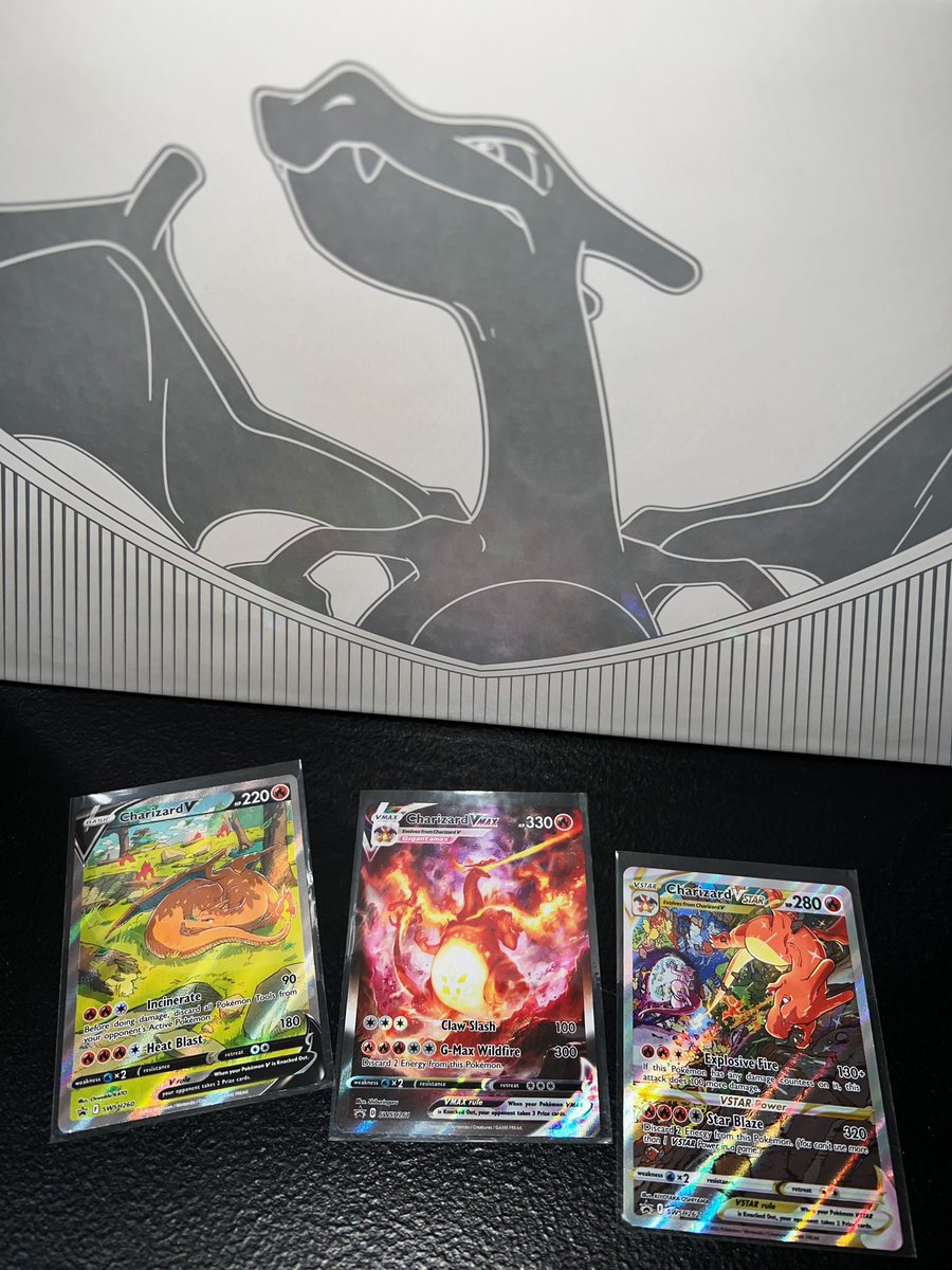 WYLDZARD's tweet image. Charizard UPC Promos 🔥🔥🔥

#Pokemon #CharizardV #CharizardVmax #CharizardVStar