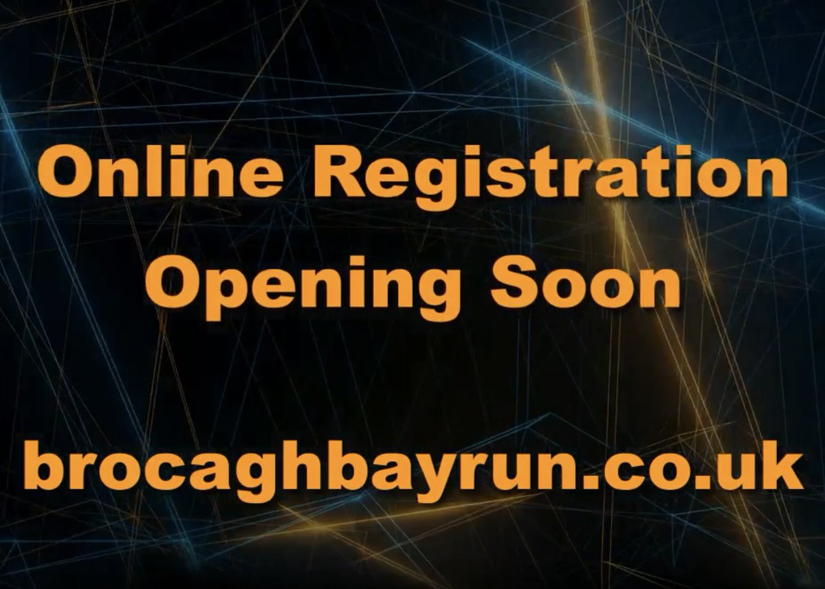 We're back.  Online registration opening soon for the Brocagh Bay Run 2022.