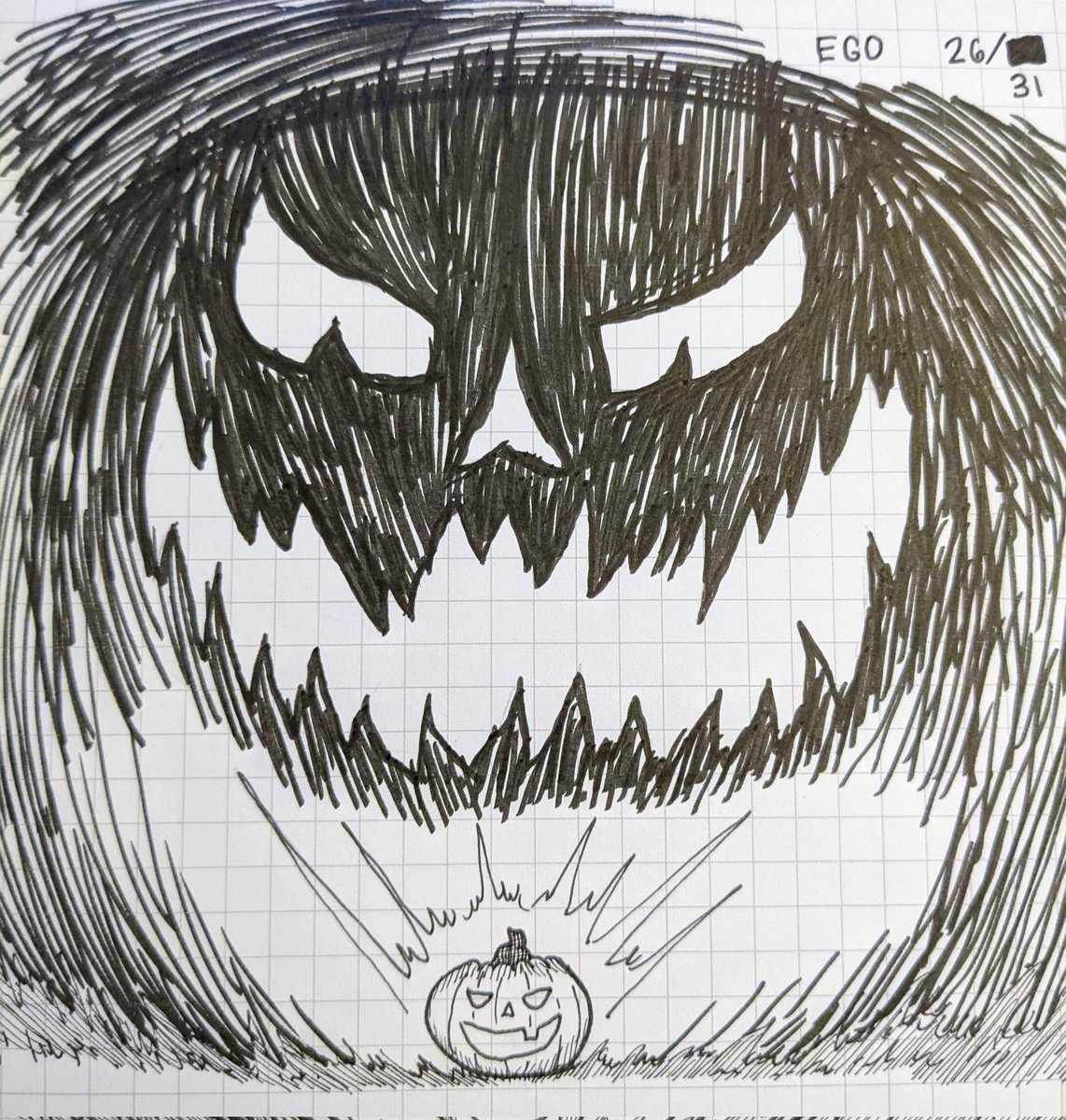 0wlan's tweet photo. Jack-o-lantern Ego
#inktober #inktober2022 #inktoberday26 #inktoberego #Halloween #HALLYUWEENPH2022 #pumpkin #jackolantern #spooky #spookymonth https://t.co/E0DzYSMf83