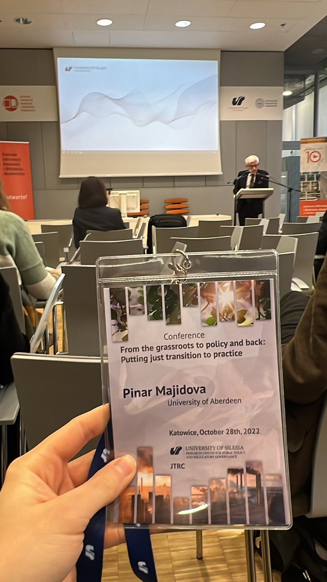 Spent amazing two days presenting some of my work and exchanging ideas with fellow researchers at From the grassroots to policy and back: Putting just transition to practice Conference.  Many thanks to organisers and University of Silesia for such a well-organised  conference.