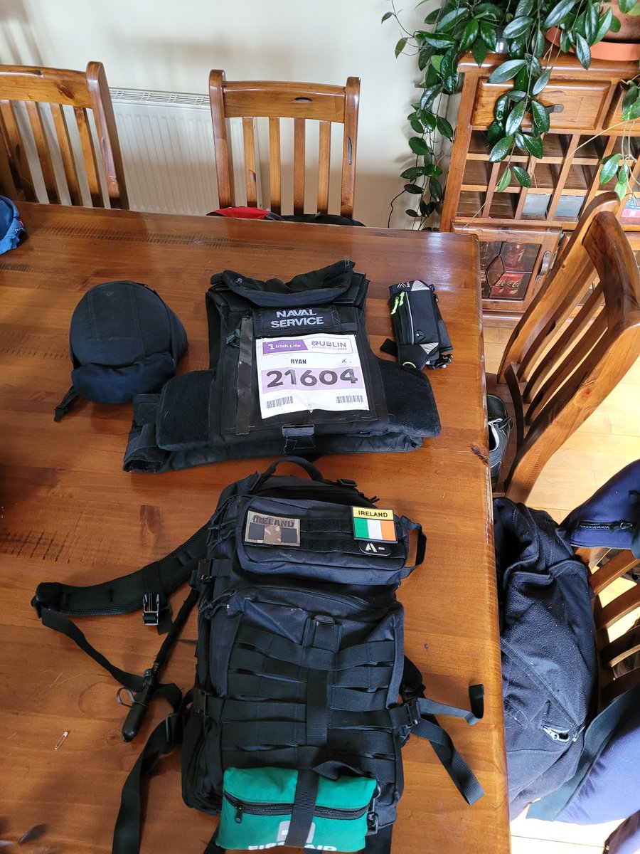 Final touches to my kit. If you'd like to follow my progress you can look up my race number, still time to donate.
#pt #pti #personaltrainer #military  #irish #irisharmy #irishnavy #navalservice #army #dublin #dublinmarathon #marathon @EctopicIreland
instagram.com/p/CkTivLGK2b-/…