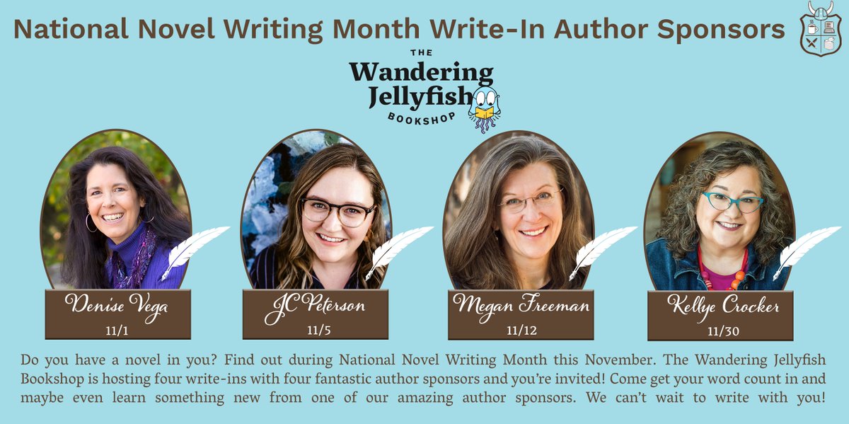 Thrilled to be an author sponsor, along with the amazing @DeniseVegaBooks, @JenC_P and @meganefreeman for @TWJBookshop's #NaNoWriMo write-ins! Registration link for my night: twjbookshop.com/events/nanowri… (Tip: Even if you're not NaNo-ing, come and write with us!)