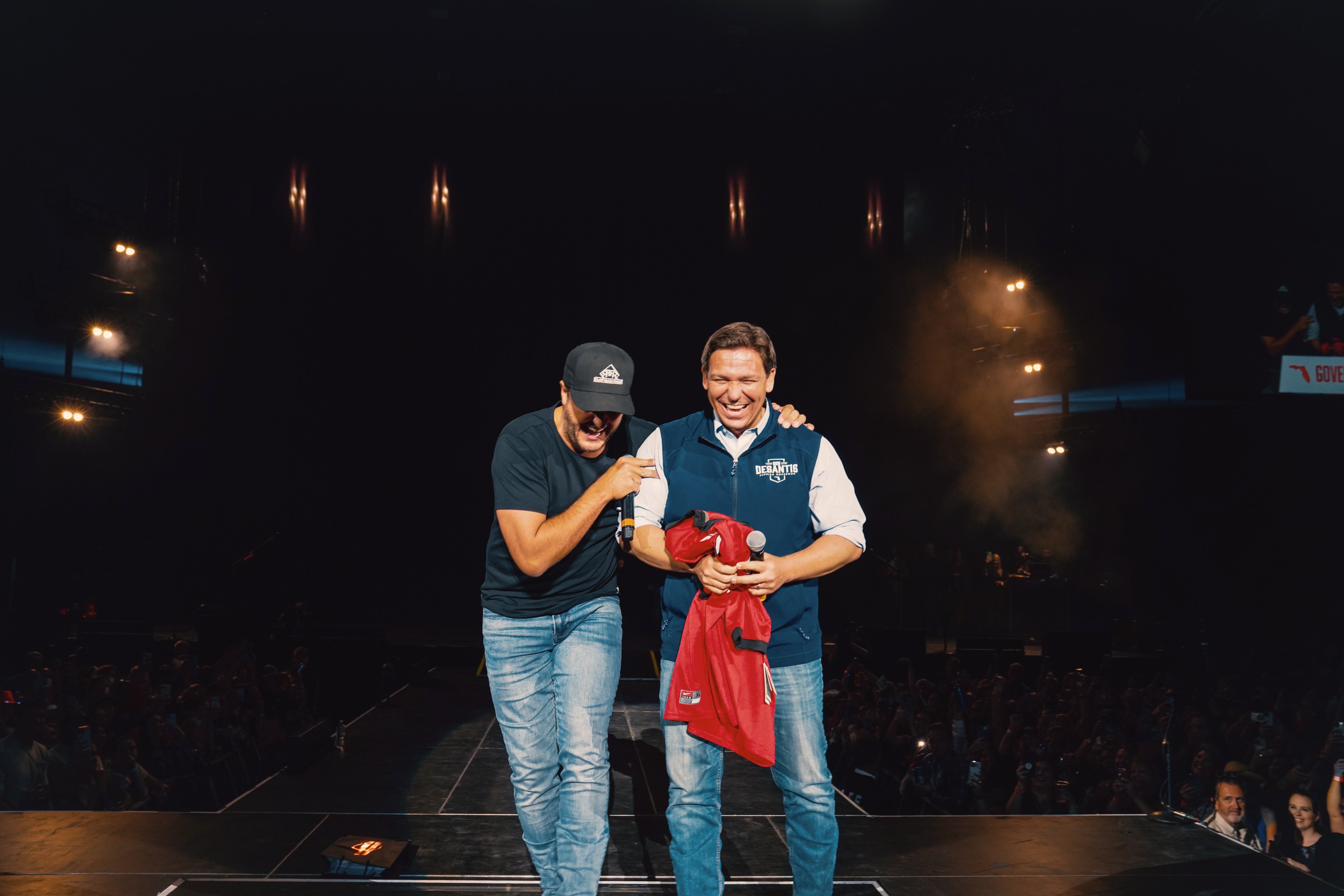 DeSantis and Luke Bryan Appear On Stage Together