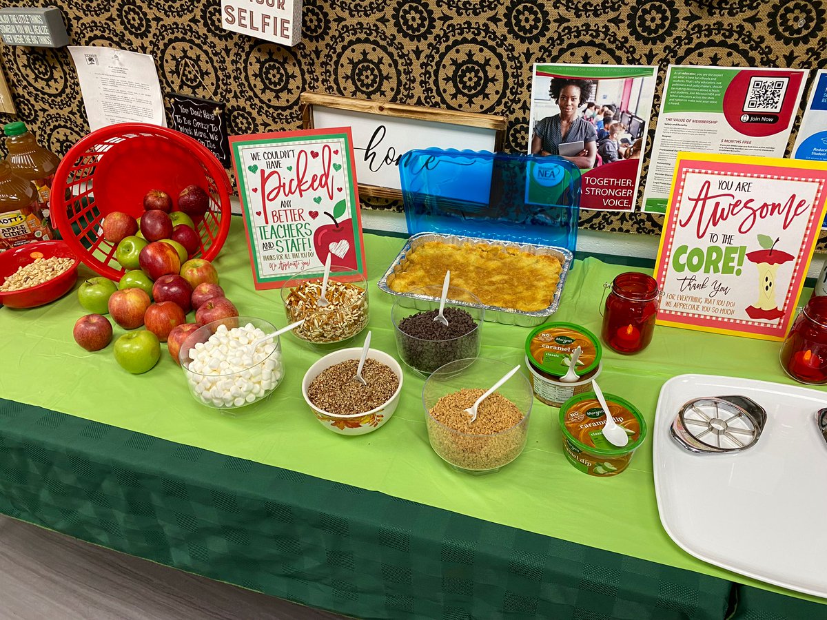 FairwayElem's tweet photo. Ended our busy week by loving the worldโs best teachers & staff to the ๐core ๐ @FairwayElem @FairwayElemAP #FairwayFamily #appleofoureye #applenachobar https://t.co/r9Sz8W9ytE