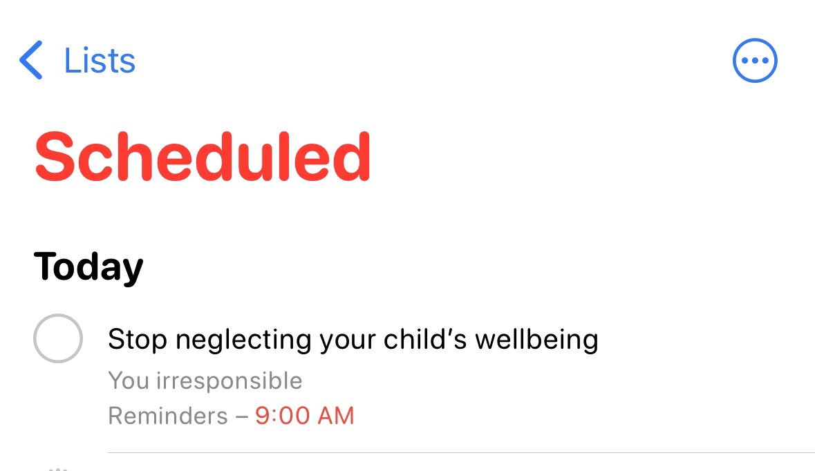 I promised my 10yo pancakes but then I decided to sleep in a bit, so they left me a reminder on my phone.
