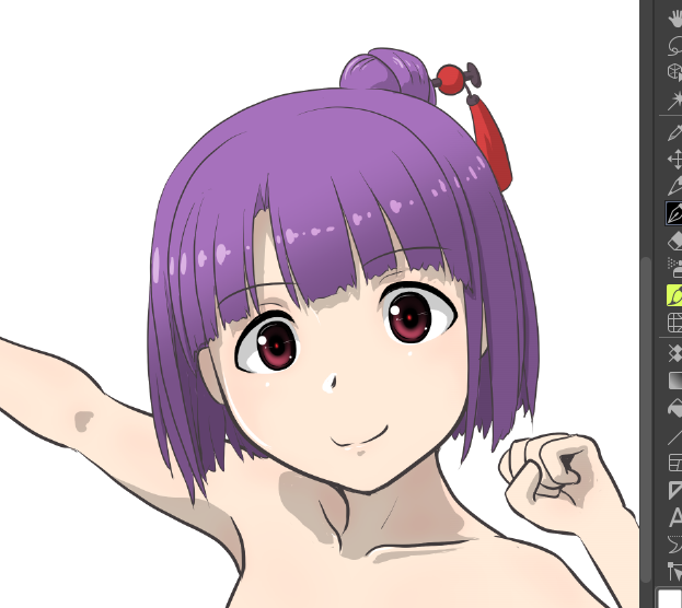「影をあっさりシンプルに仕上げようと試みてるものの、加減がさっぱり解らずいつもより」|ヤザマのイラスト