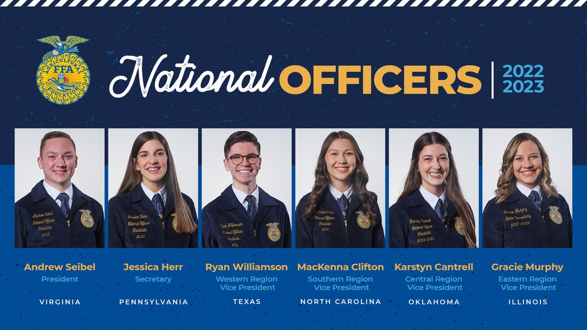 🎉🎉🎉 Announcing the 2022-23 National FFA Officers: