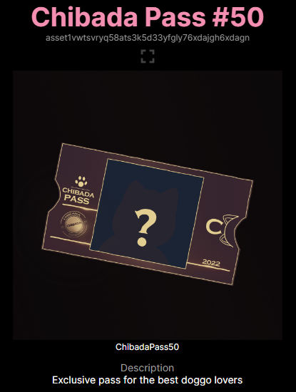 aungyemyint's tweet photo. Look what slides into my Wallet!!ππ
Its the OG Pass from @chibada_cnft !!!
Can't wait for what is to come next!!
Many exiting things planned and coming your way guys!!
Don't miss it!!!
#CNFT #Chibada #Cardano https://t.co/tVeSy5Qh3b