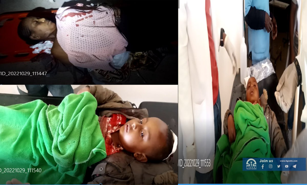 KifiMak's tweet photo. #Update
----
Today's indiscriminate shelling on #Adigrat killed a mother displaced from #Humera, Western Tigrai along with her 2 children at age of 5 &amp; 7. @UN @hrw
#Tigray #TigrayUnderAttack https://t.co/6vSVuJpHrG