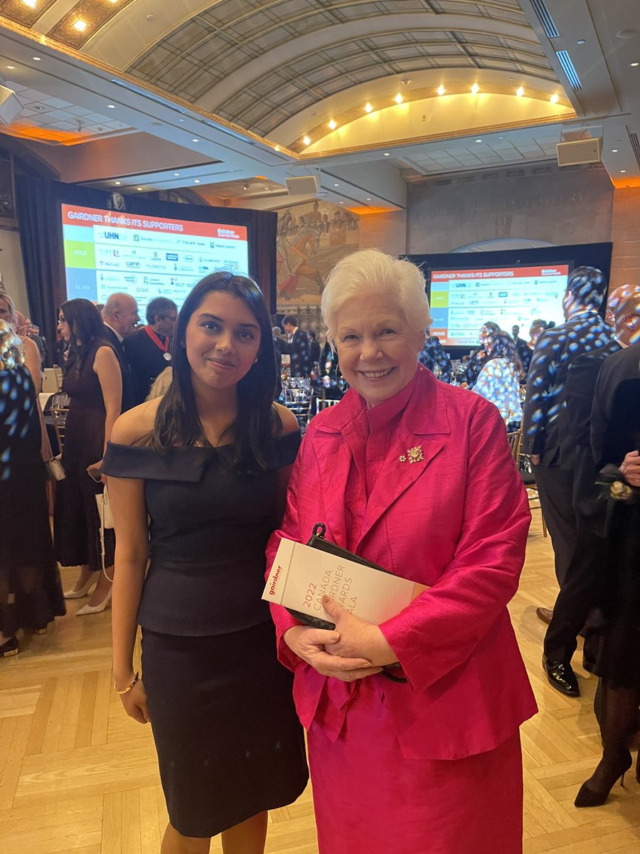 Alisha Arora (@alishaarora_) on Twitter photo I had a wonderful time attending the <a href="/GairdnerAwards/">Gairdner Foundation</a> Gala and Lectures as a young person. I had the opportunity to share lunch with one of the laureates and talk about the future of science research. It was an honour to meet <a href="/kkariko/">Katalin Kariko</a> and @LGLizDowdeswell! I had a wonderful time attending the <a href="/GairdnerAwards/">Gairdner Foundation</a> Gala and Lectures as a young person. I had the opportunity to share lunch with one of the laureates and talk about the future of science research. It was an honour to meet <a href="/kkariko/">Katalin Kariko</a> and @LGLizDowdeswell!