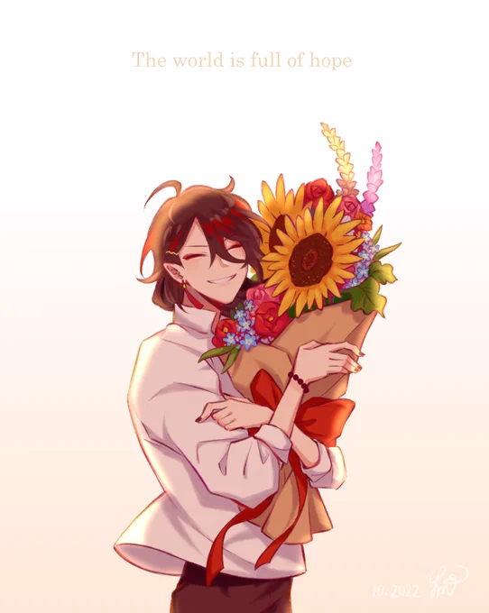 I'm not good with words but I hope my drawing can convey my love to you Milord#Akurylic #Ganbakuma 