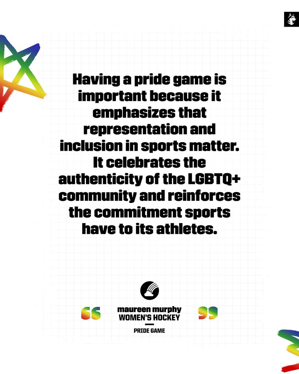 GoNUwhockey's tweet photo. Inclusion in sport matters.
#OUTober | #HowlinHuskies https://t.co/W53ENLLDOC