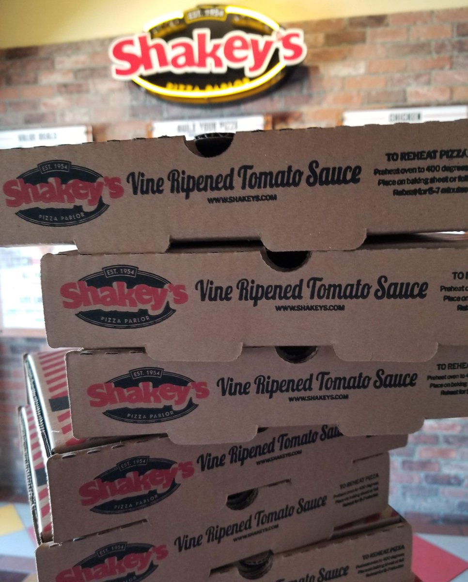 ShakeysUSA's tweet image. They said to go out and get that dough so we did. 😛 #stacksonstacks