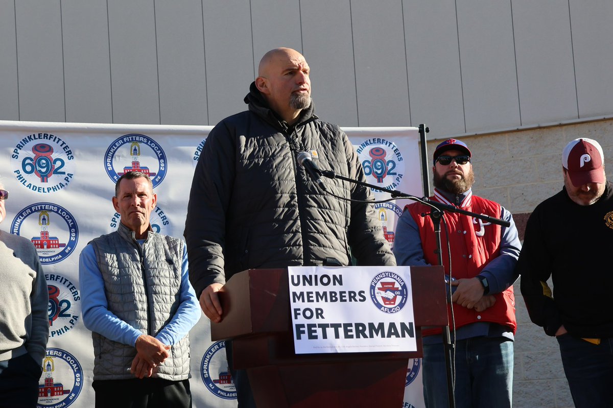 A great morning in NE Philly with a TON of hard-working union members + @CoryBooker! I will champion the Union Way of Life *always*. Send me to D.C. so I can be that 51st vote to pass the PRO Act 💯